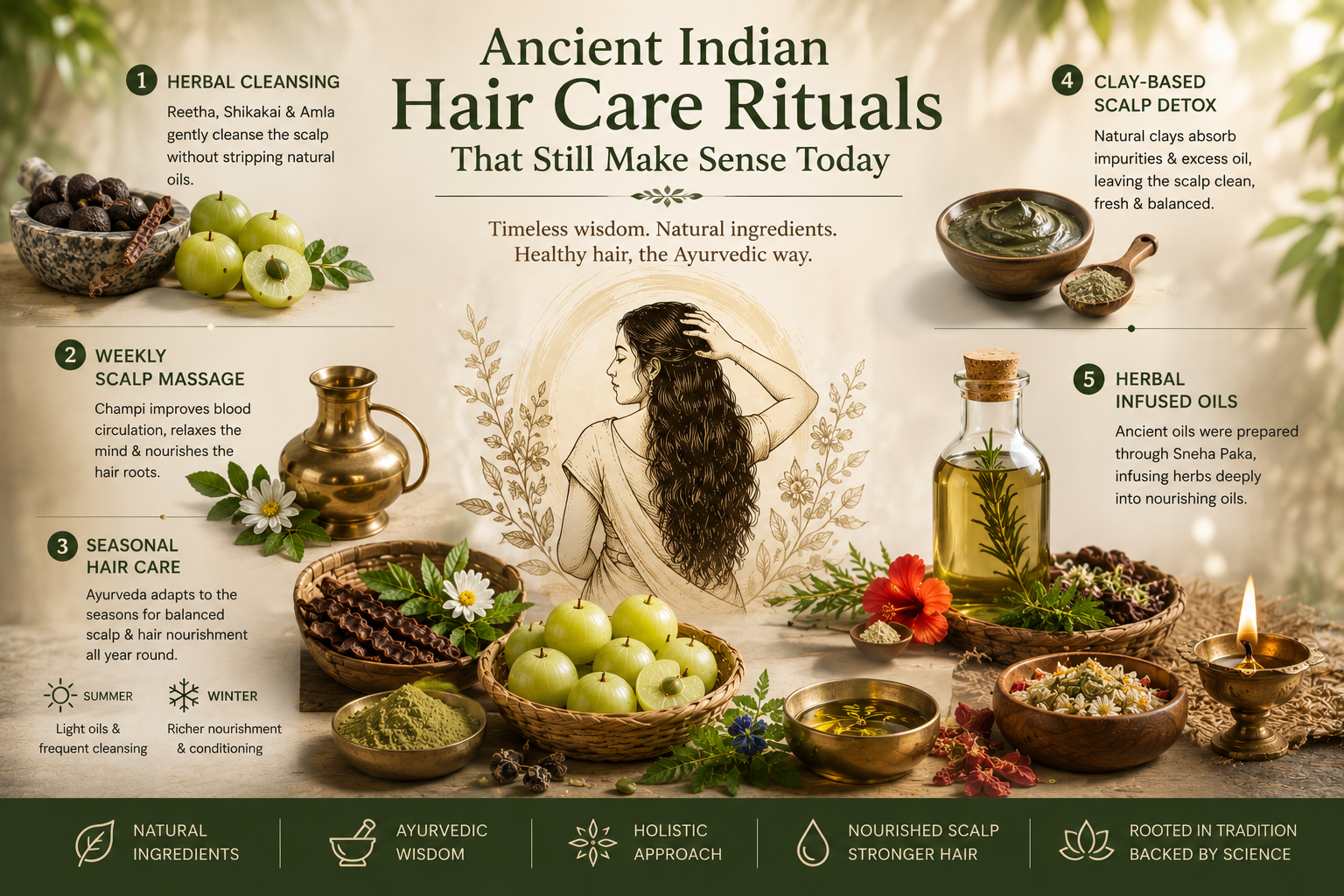 Ancient Indian Hair Care Rituals That Still Make Sense Today